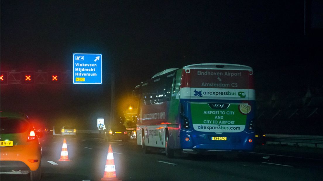 Verkeer staat vast bij Vinkeveen