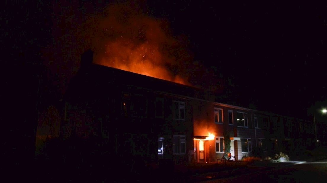 Woningbrand in Steenwijk