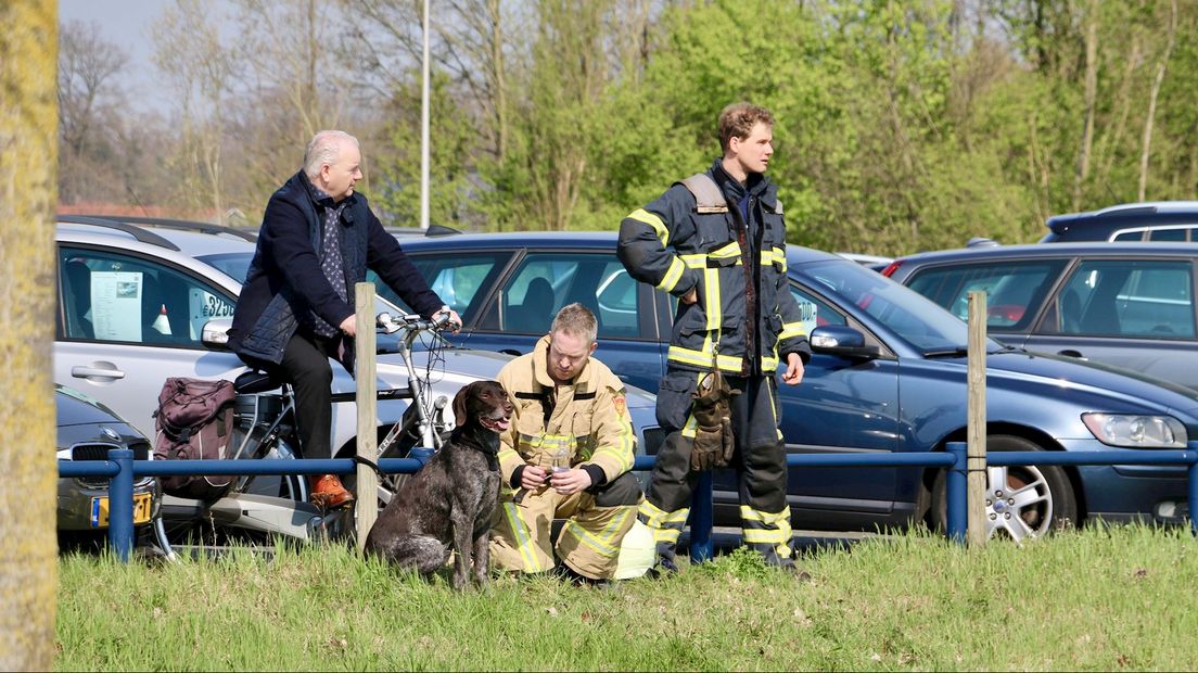 Hond is opgevangen door brandweerman