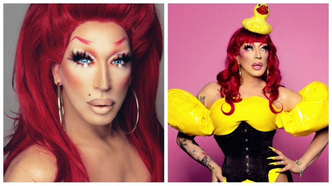 Dennis Gulikers in drag als Deedee Janssens