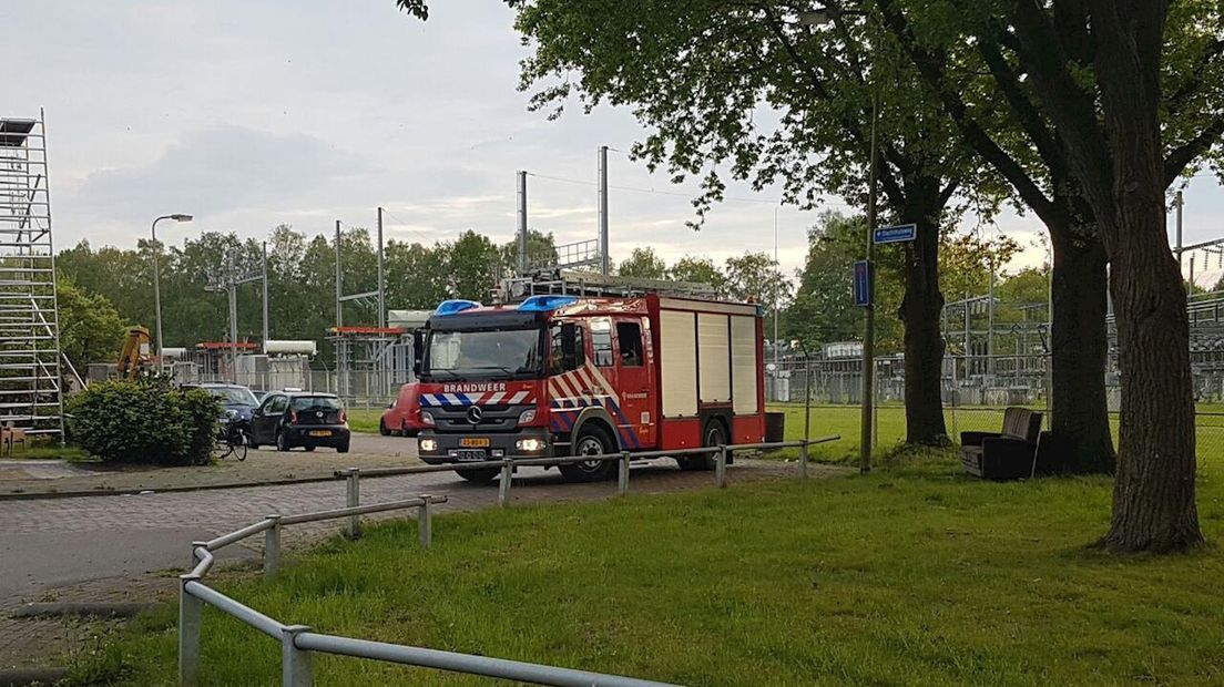 Afval in brand in Hengelo