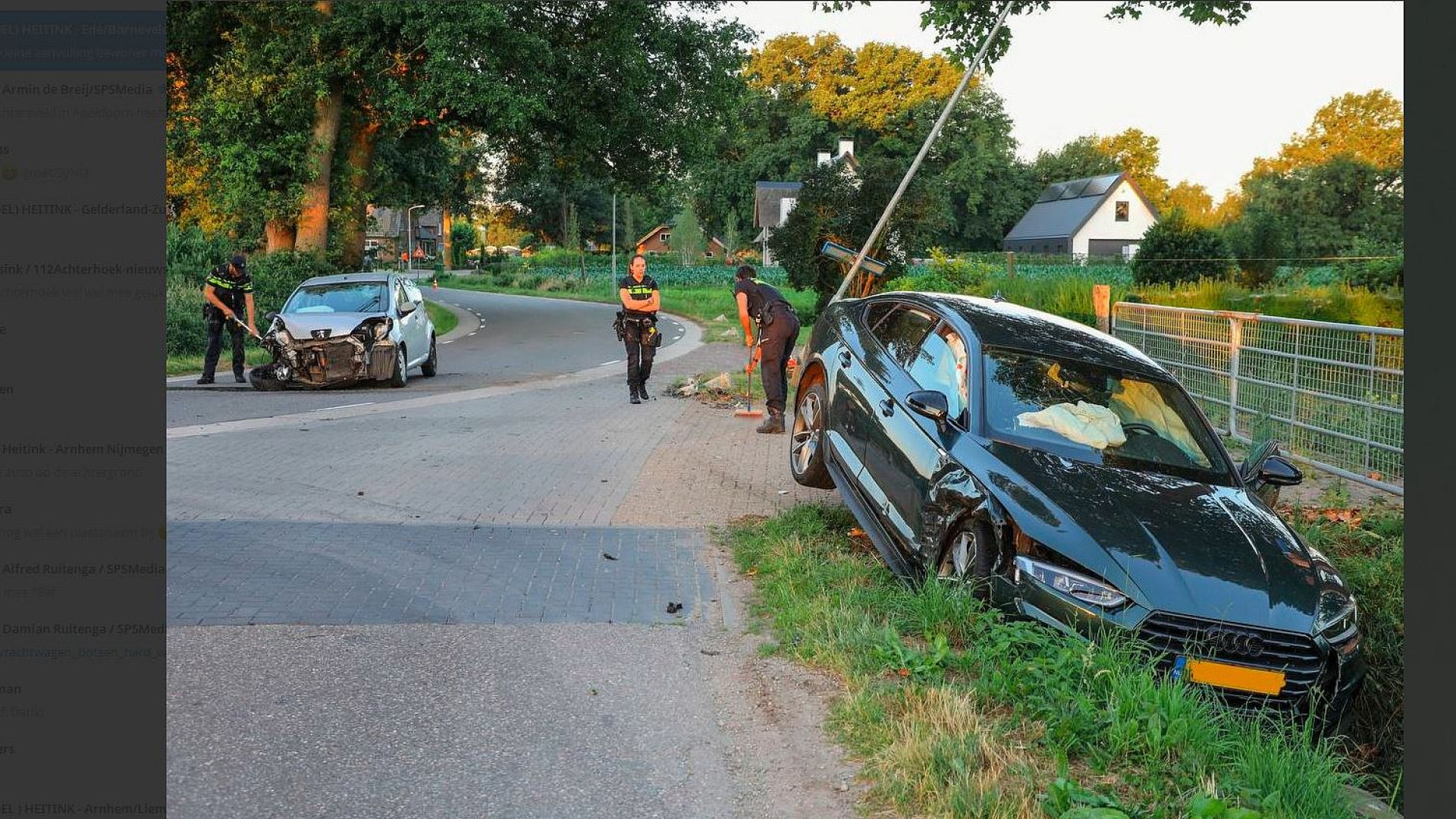 Gewonde bij zware aanrijding op kruising