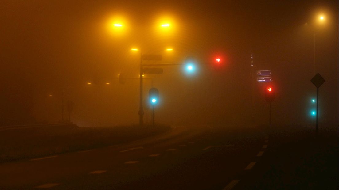 KNMI geeft opnieuw code geel af voor Overijssel vanwege dichte mist