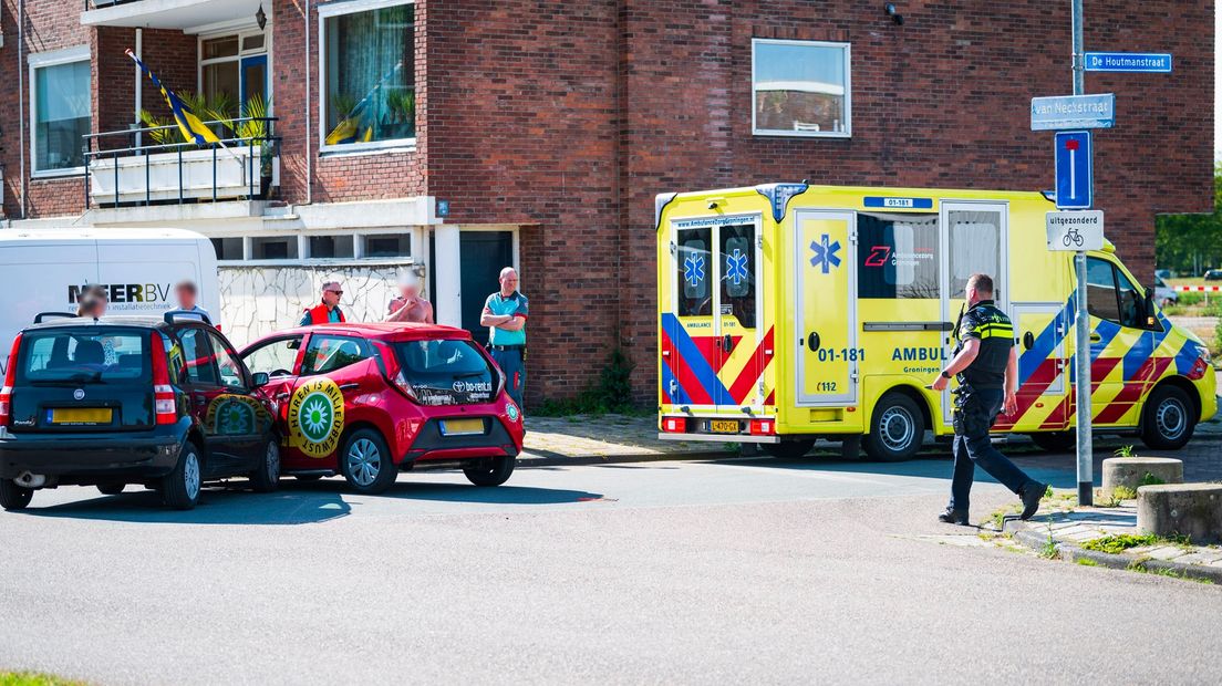 Hulpverleners ter plaatse in Hoogezand