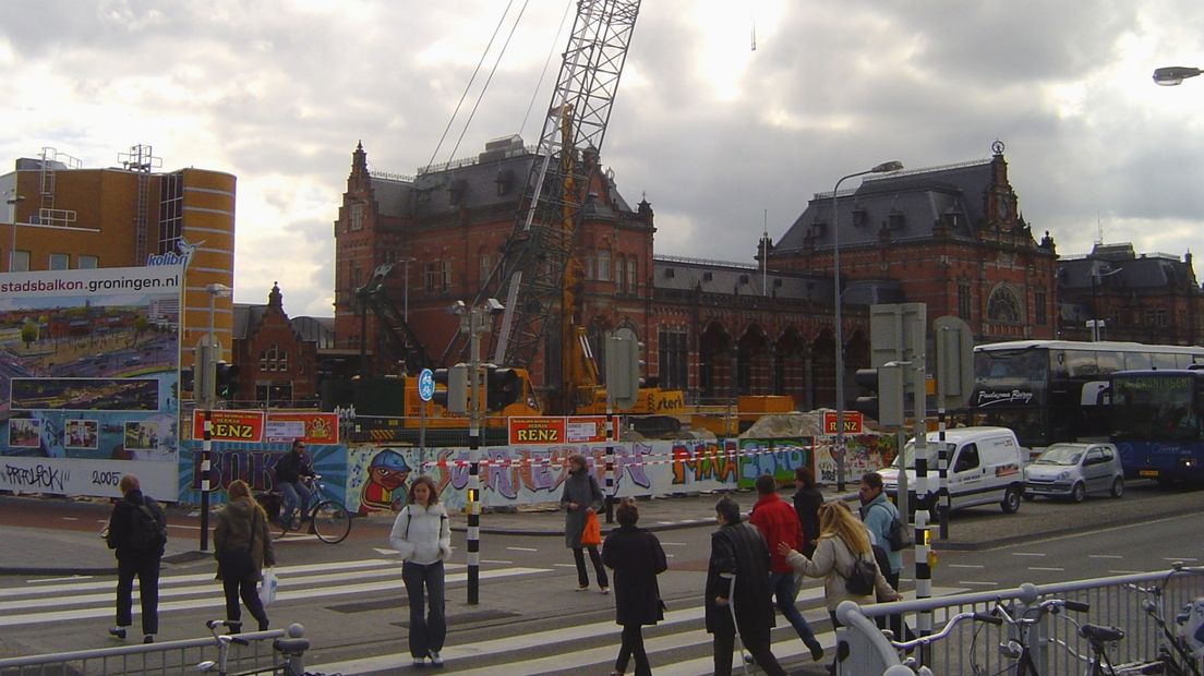 Het Stadsbalkon in aanbouw