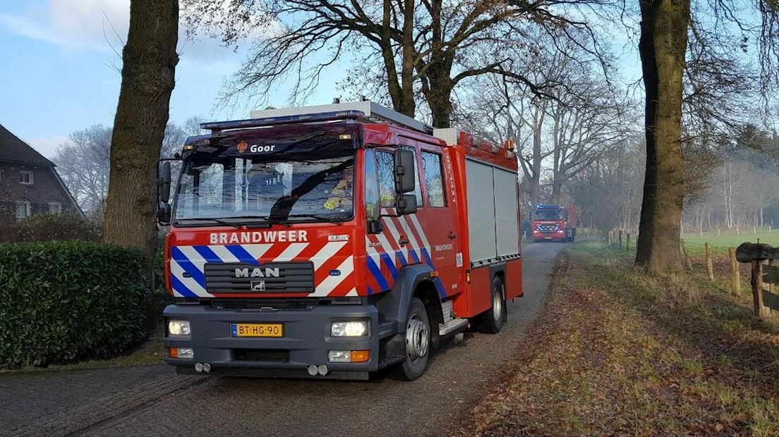 Brandweer van Goor en Markelo uitgerukt voor schuurbrand