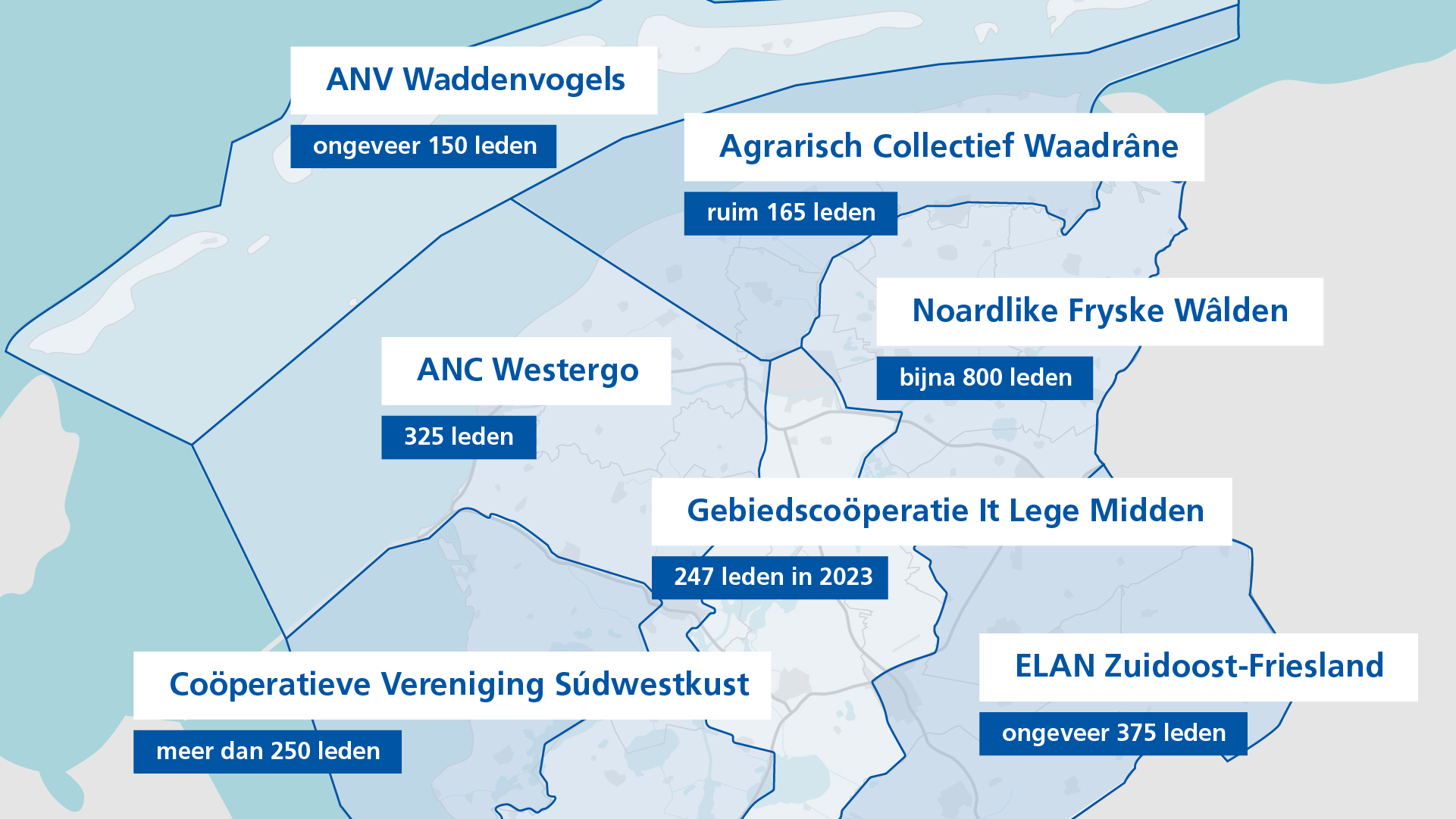 Dit zijn de zeven agrarische collectieven in Fryslân