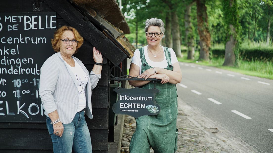Emmy Fieten (links) en Jolanda Kranghand. (Rechten: RTV Drenthe / Steven Ophoff)