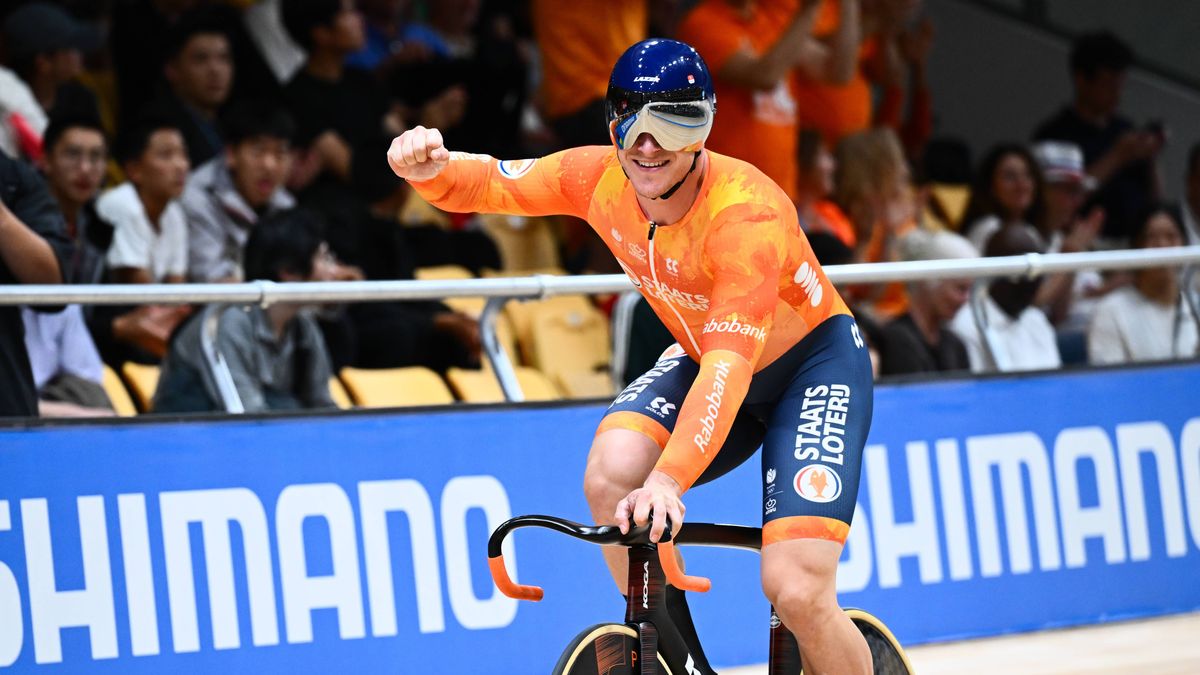 Jeffrey Hoogland pakt voor vijfde keer wereldtitel op kilometer tijdrit