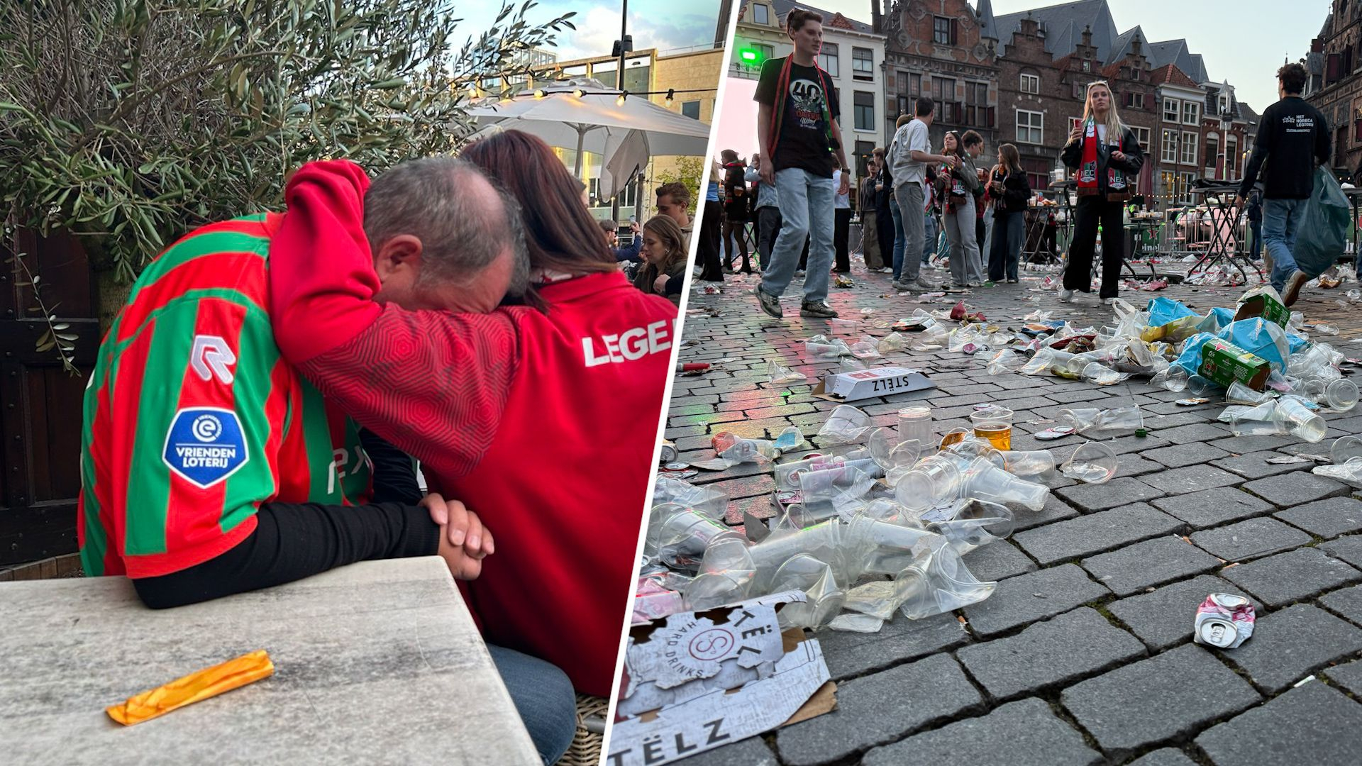 Zo groot is de kater in Nijmegen na verlies NEC