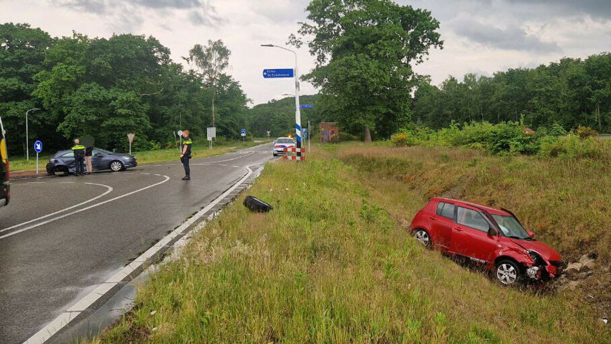 Gewonde bij ongeluk met twee auto's bij Exloo