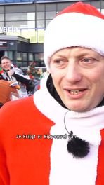 Kerstmannen op de motor