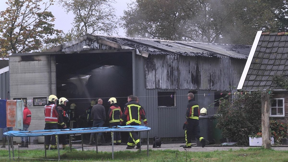 Loods uitgebrand in Hoogersmilde