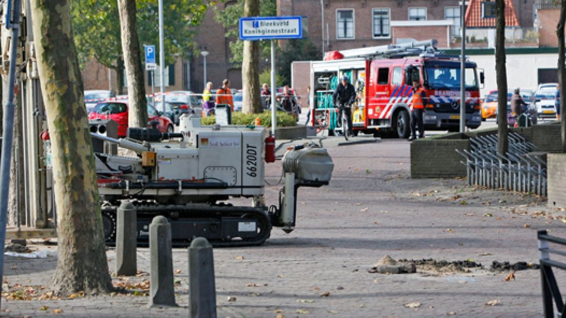 Gaslek in het centrum van Tiel