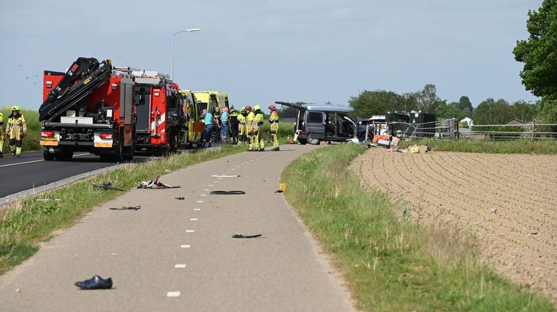 De plek van het ongeval in Groesbeek.