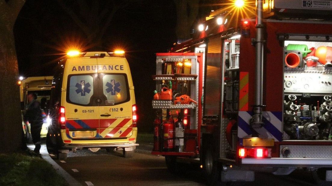 Ambulance en brandweer kwamen ter plaatse