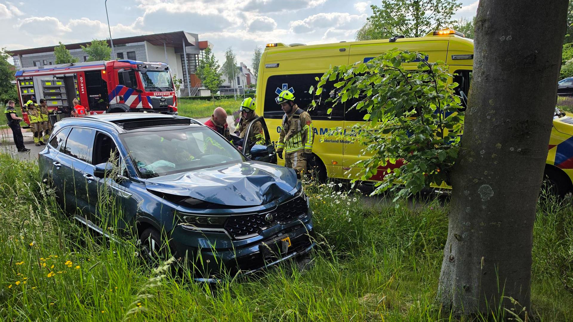 Man uit water gehaald • schade bij eenzijdig ongeval
