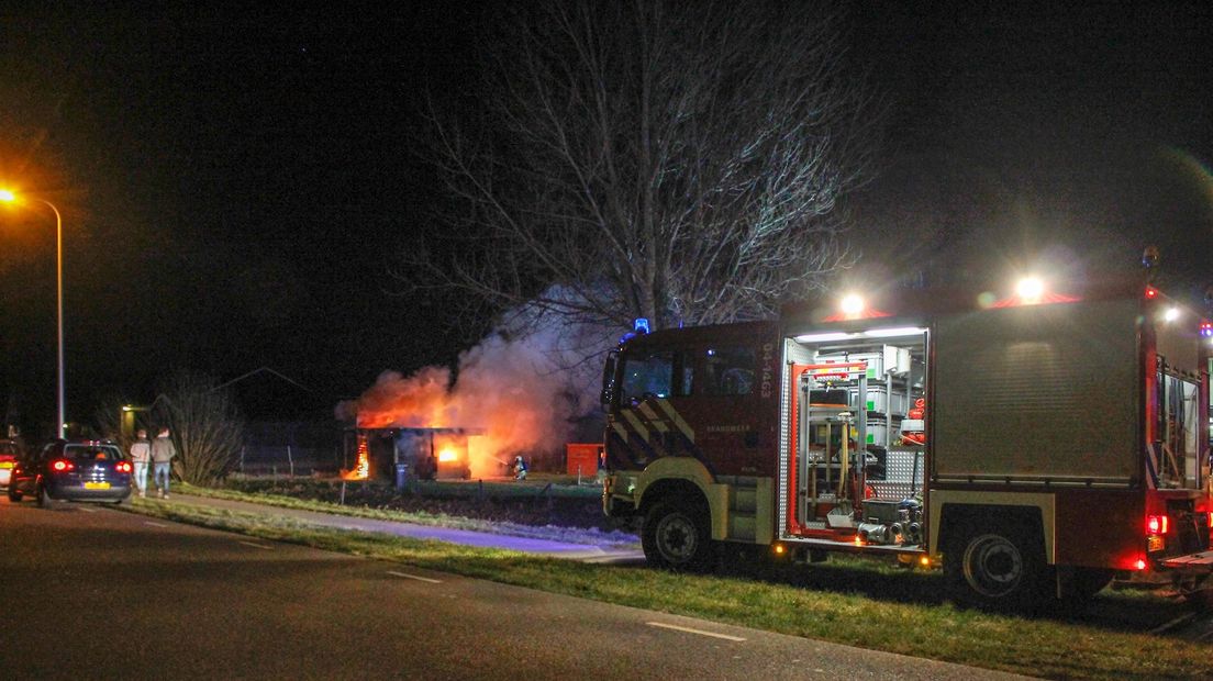 Brand in schuur IJsselmuiden