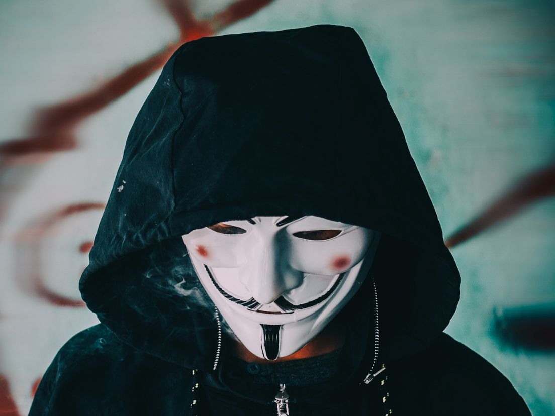 Met een masker op wilden de overvallers anoniem blijven.