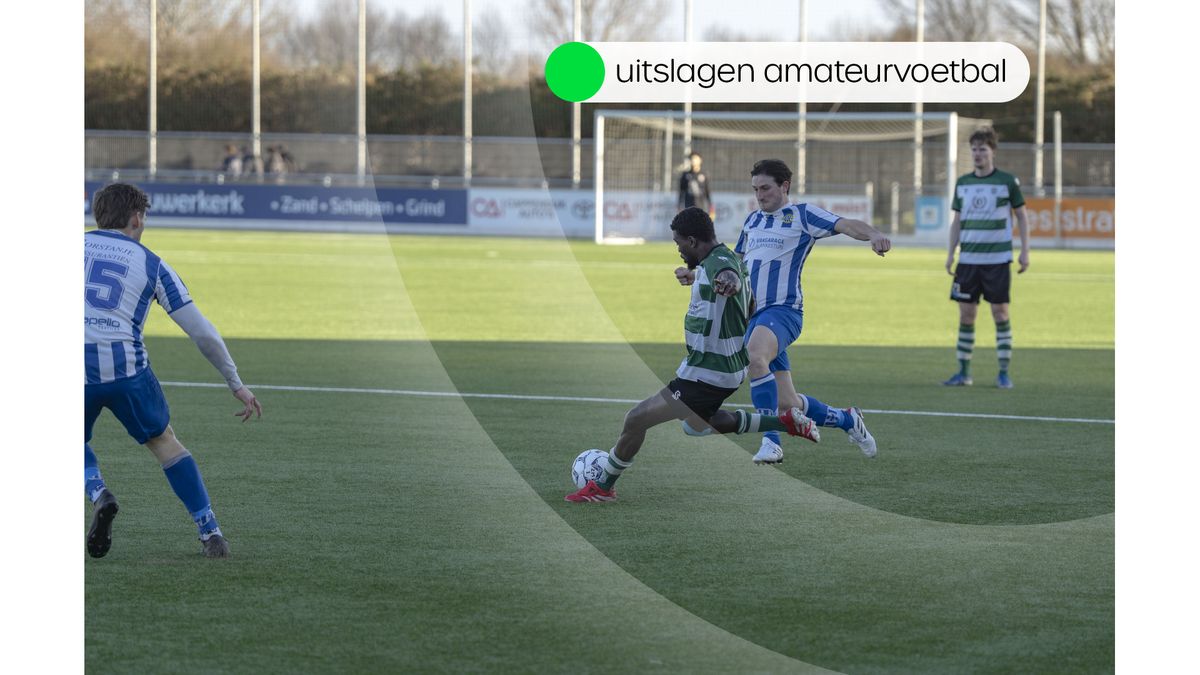 Uitslagen amateurvoetbal zaterdag 24 januari