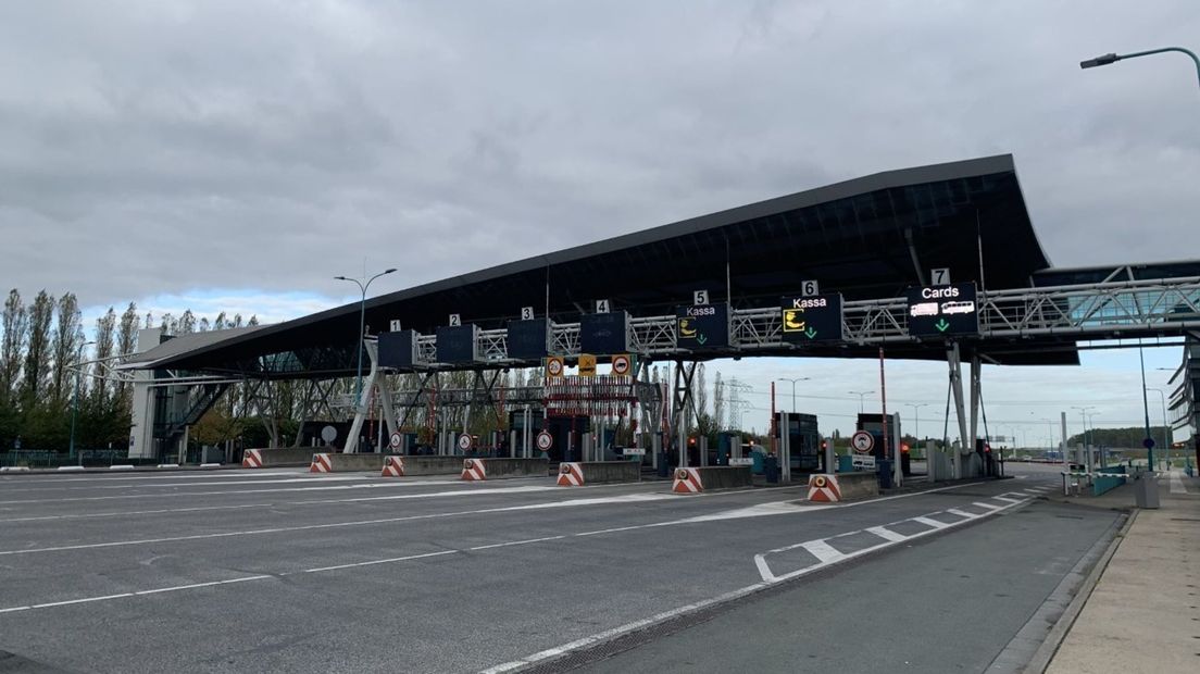 De tolpoortjes van de Westerscheldetunnel