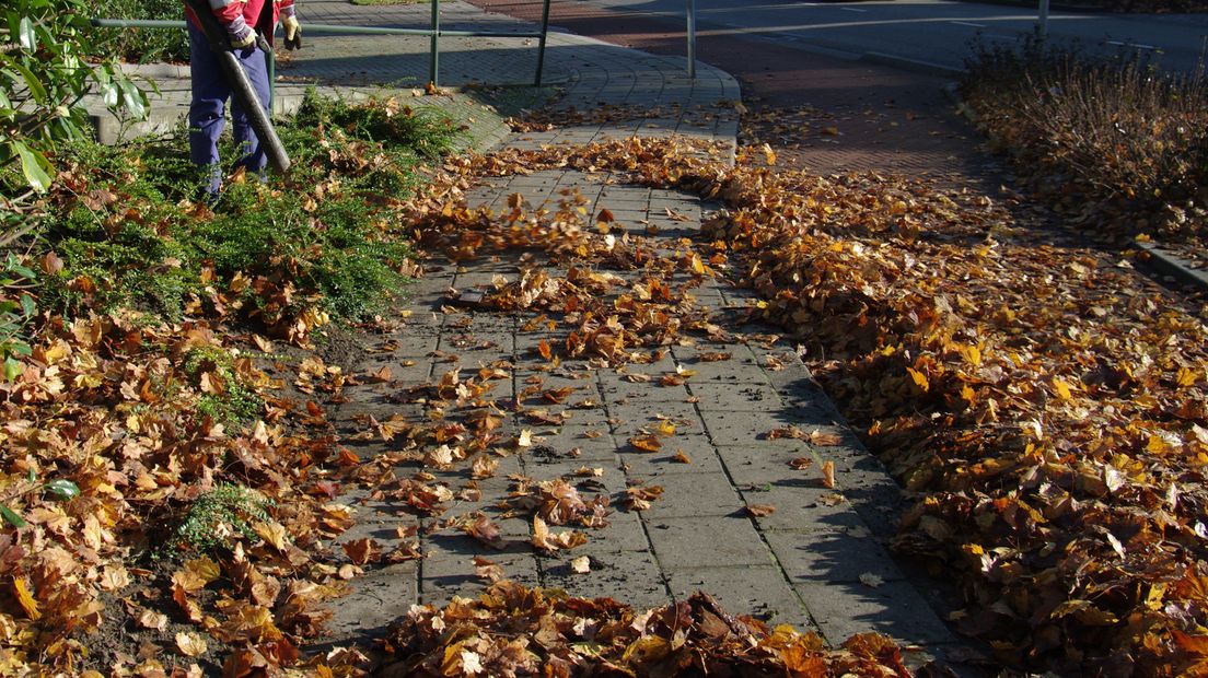 Een medewerker van de groenvoorziening