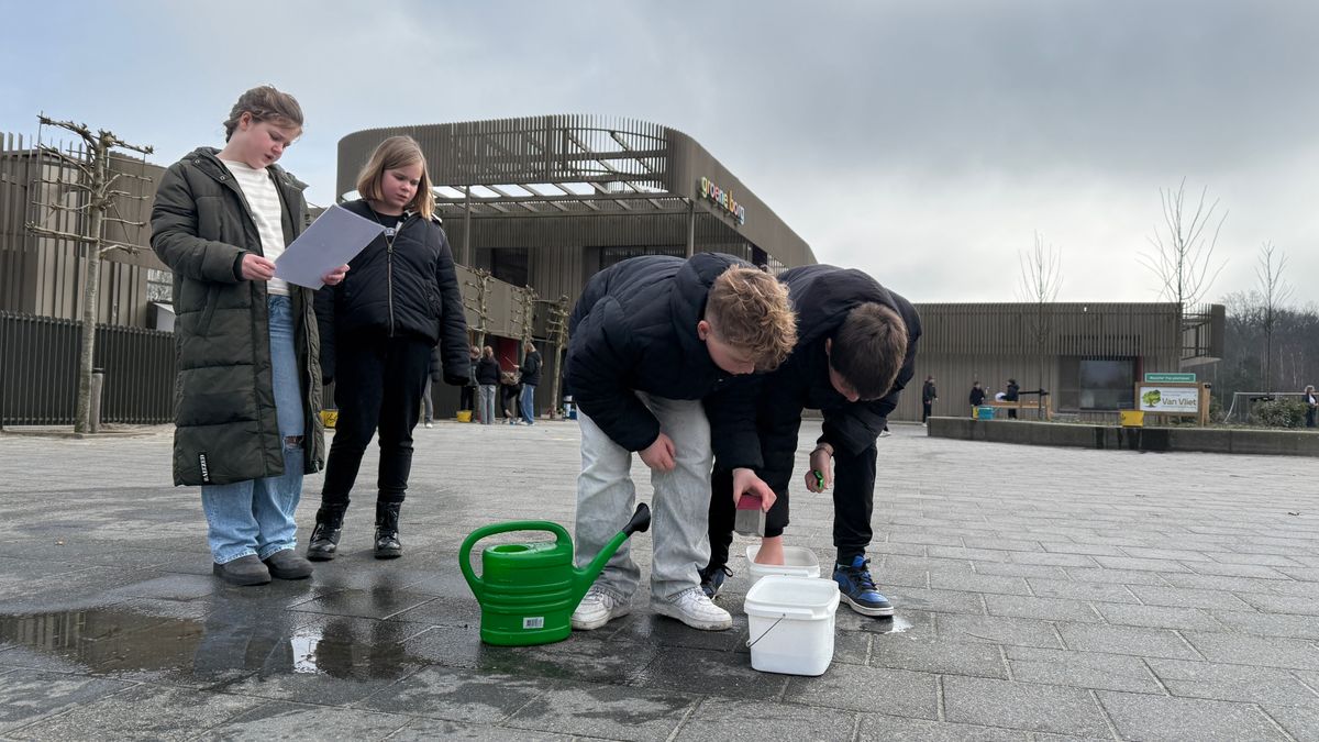 Leerlingen aan de slag met trucjes om hun school aan te passen aan extreem weer