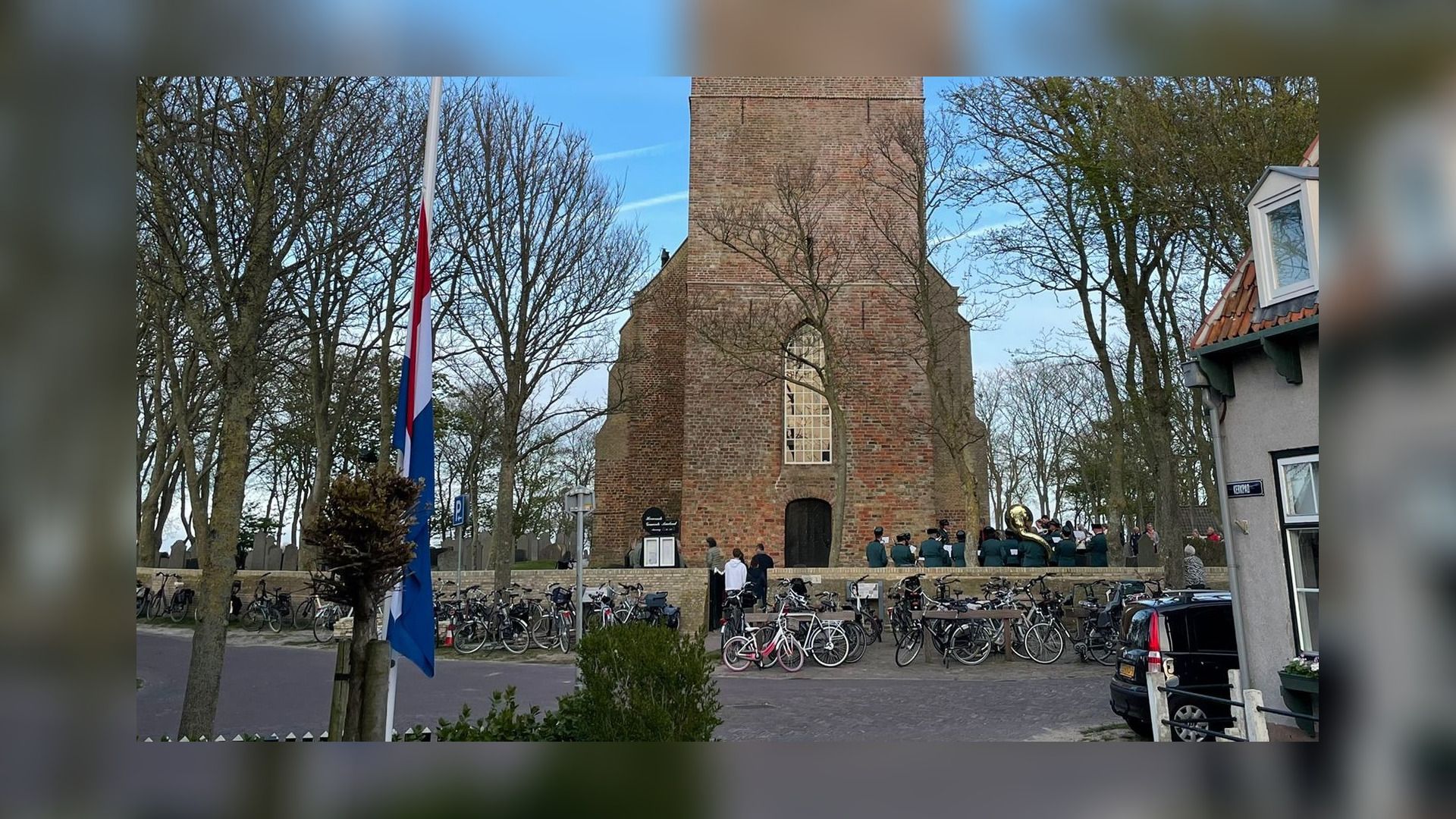De herdenking op Ameland