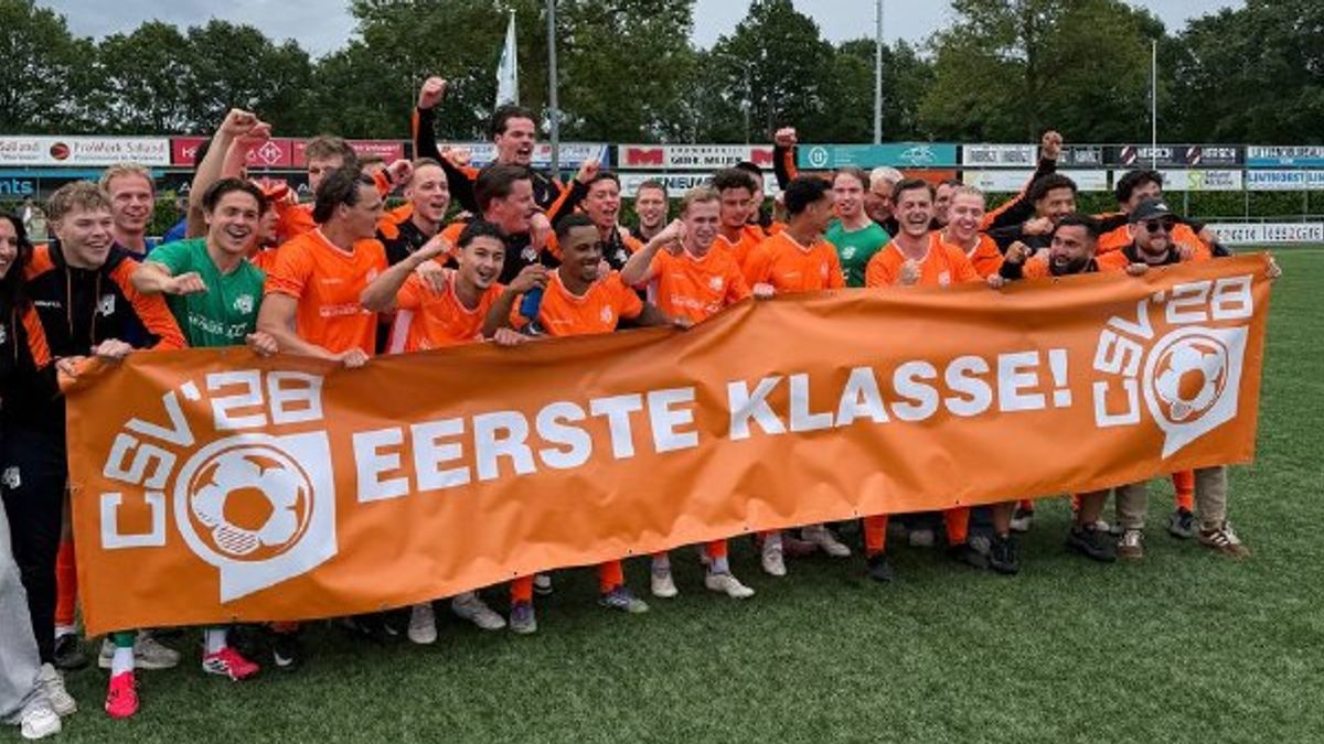 CSV'28 promoveert voor derde jaar op rij, degradatie Oranje Nassau
