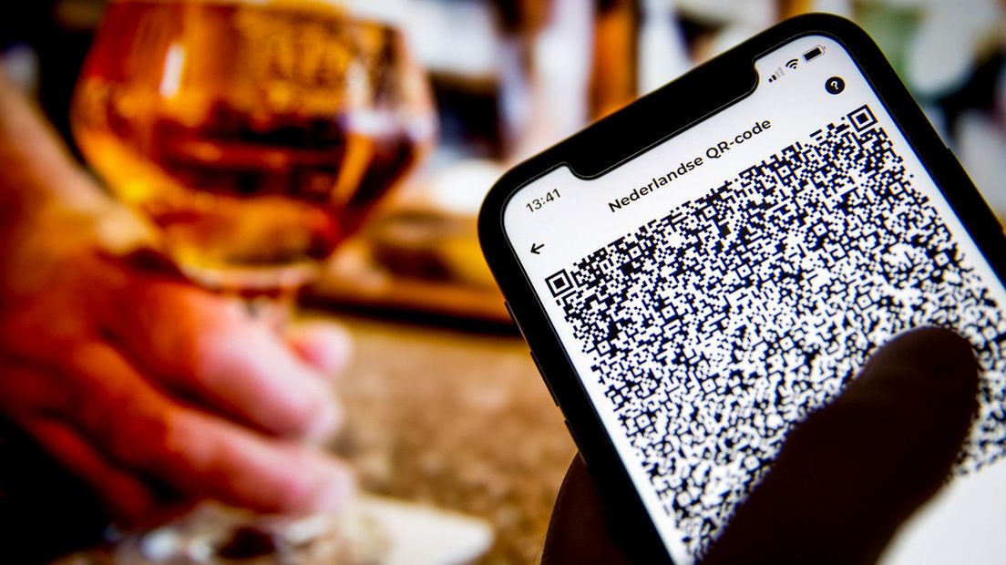 Zo ziet de QR-code eruit in de CoronaCheck-app