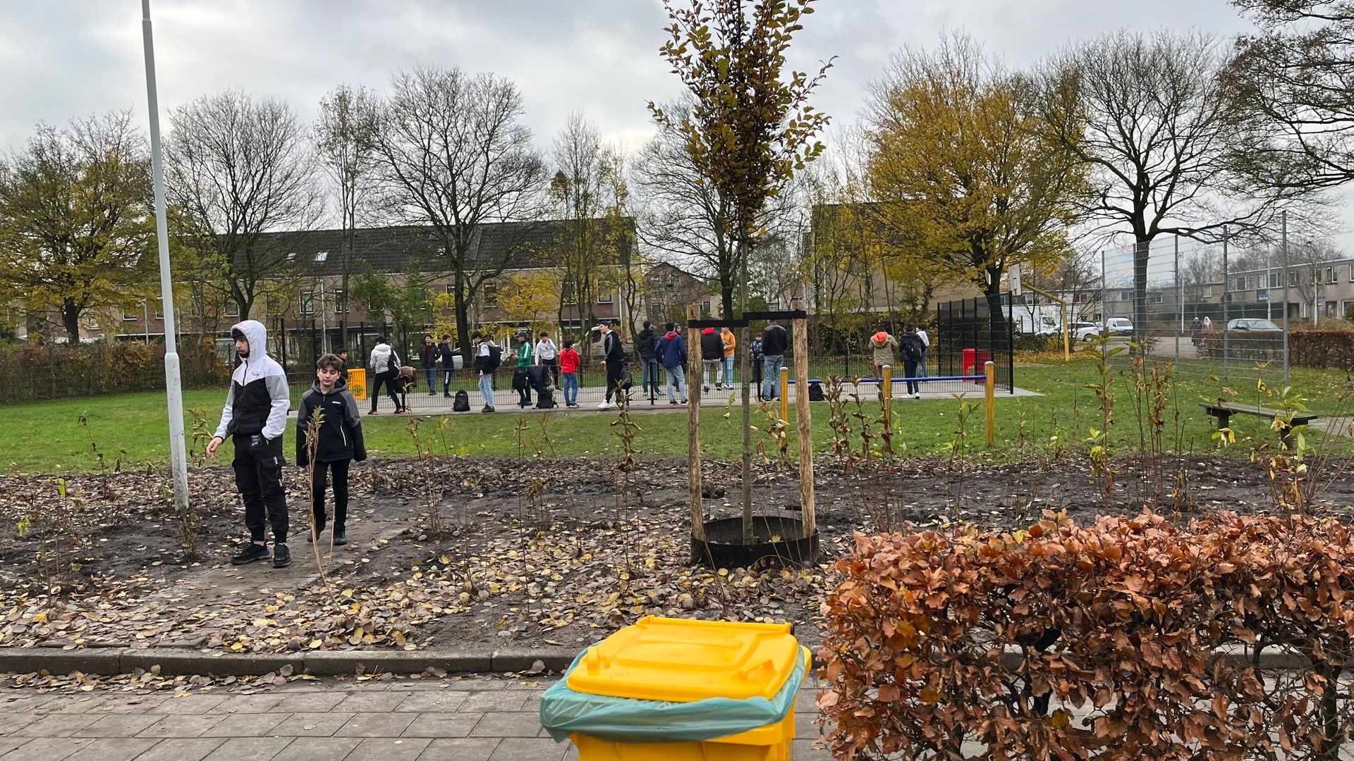 Op it skoalplein yn Drachten