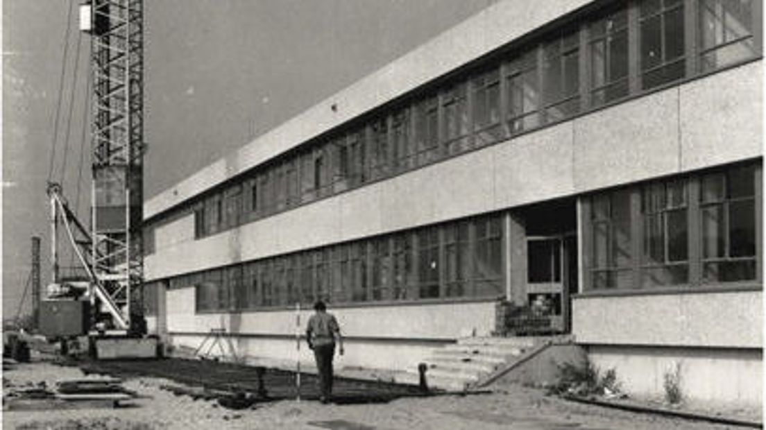 Bouw van de marinekazerne in 1968