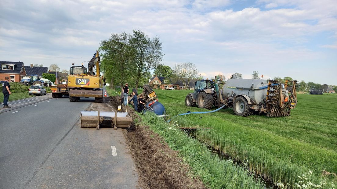 De giertank in de sloot