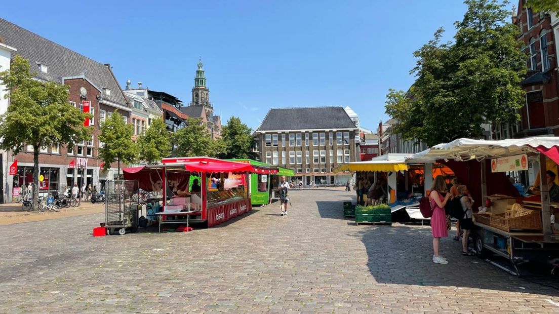 De Vismarkt in Stad maakt een uitgestorven indruk