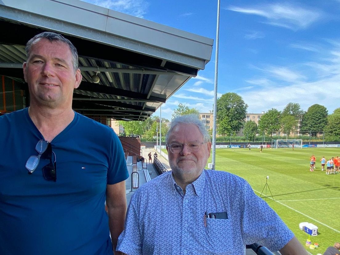 Stadionspeakers Sjaak en Kees-Jan van CWO
