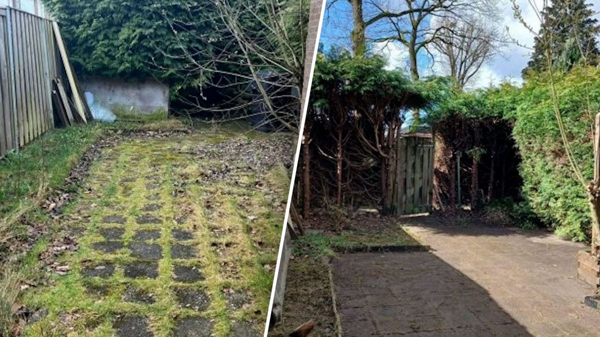 Overwoekerde tuin getransformeerd door vrijwilligers: 'Het betekent heel veel voor mij'