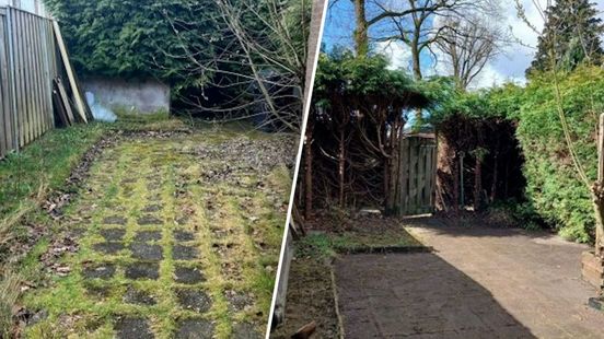 Overwoekerde tuin getransformeerd door vrijwilligers: 'Het betekent heel veel voor mij'