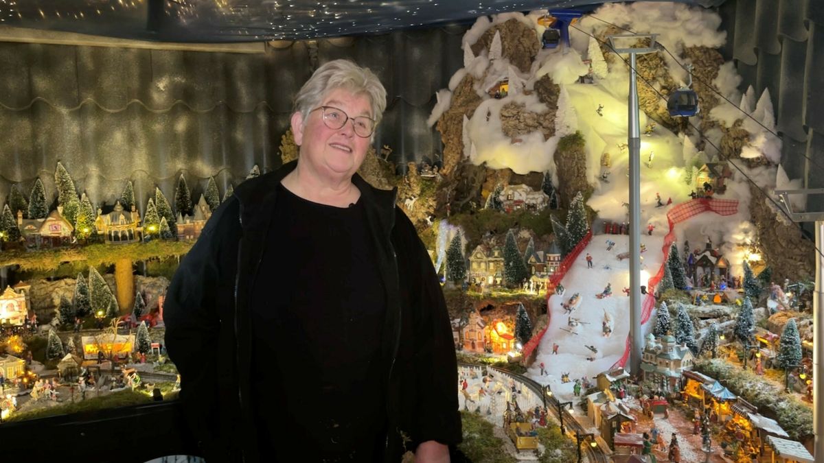 Het is nog volop kerst in Wipke's woonkamer: 