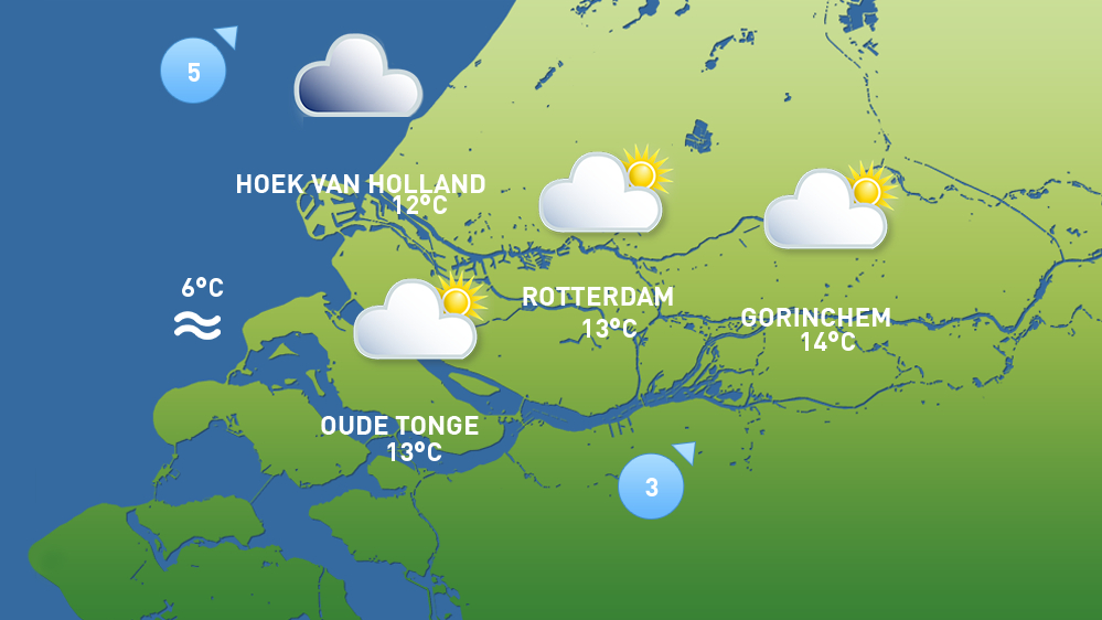Het weer van donderdag 26 februari.