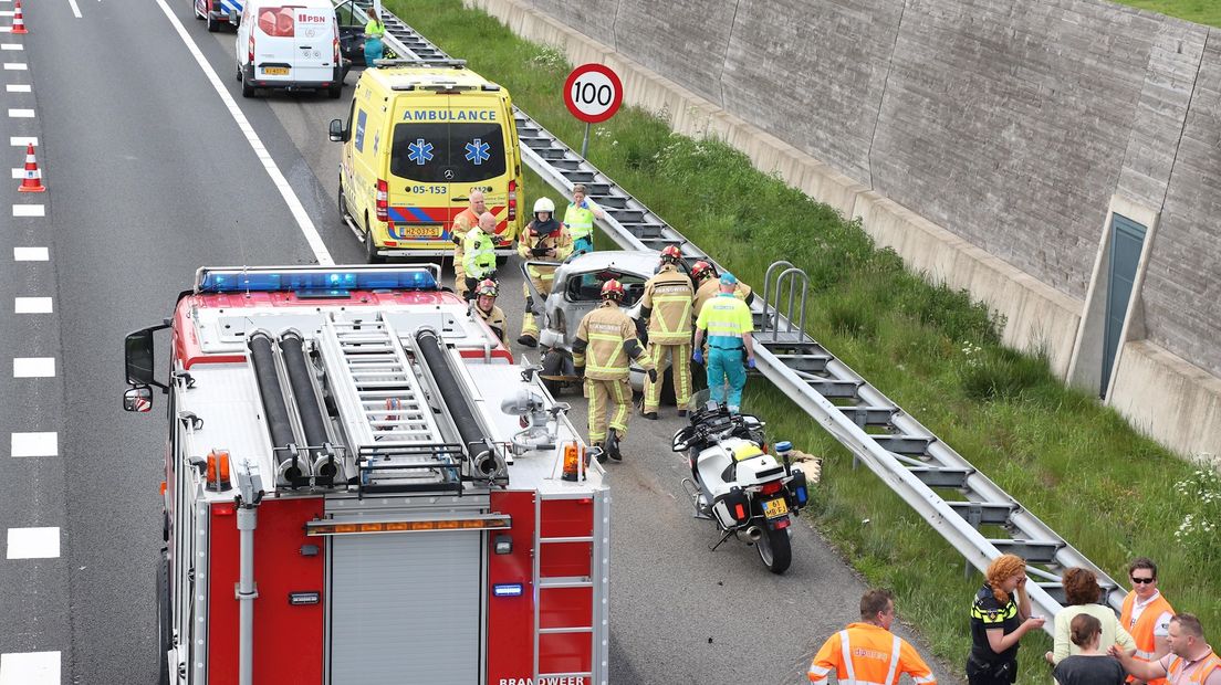 Aanrijding op de A35