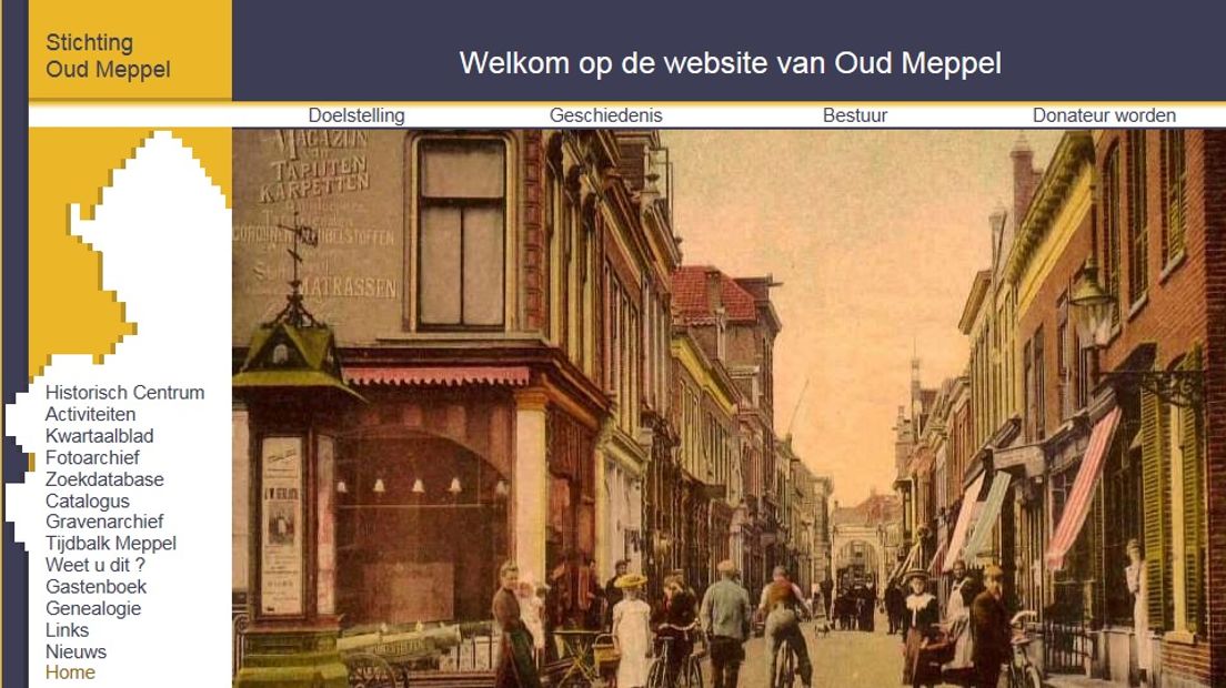 Website Oud Meppel genomineerd voor prijs (Rechten: RTV Drenthe)