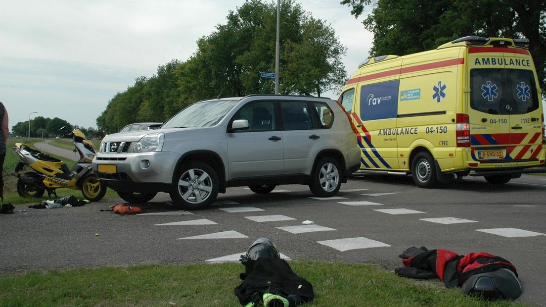 Ongeluk met scooter in Hardenberg