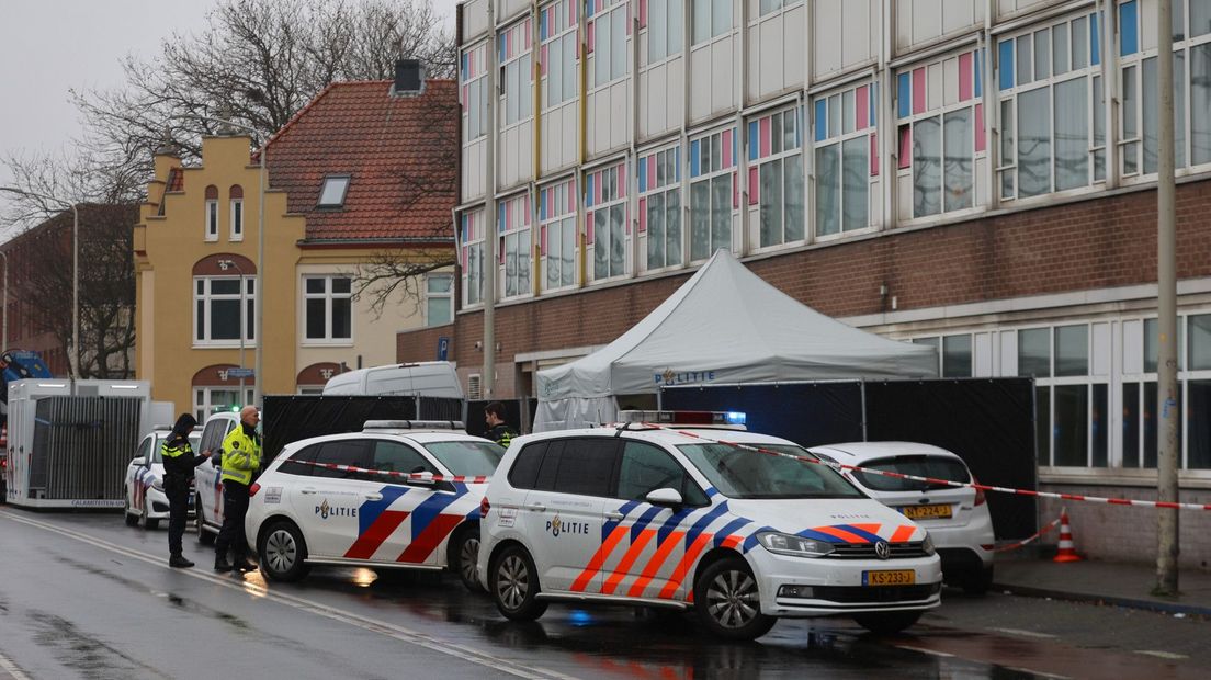 De plek waar de twee weken oude Daniel op straat werd gevonden