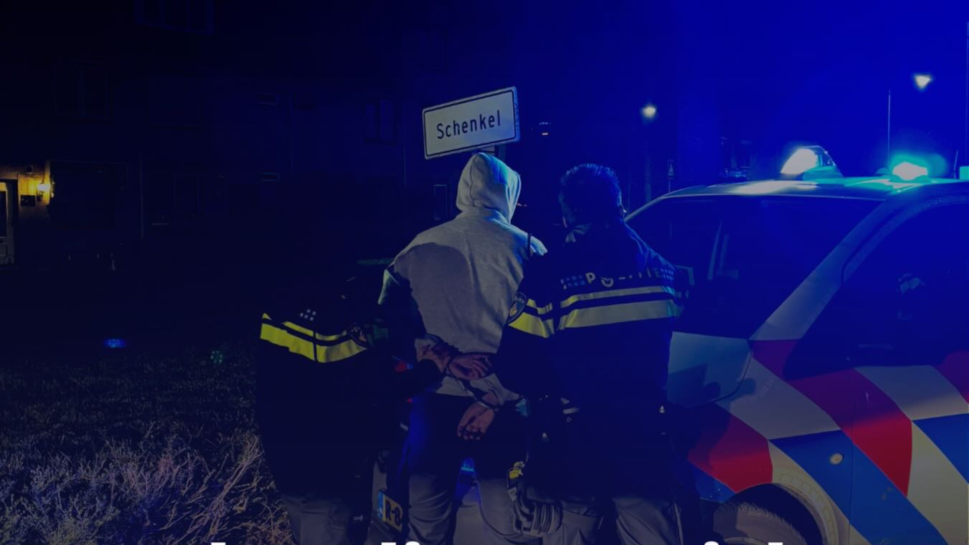 Politie houdt man aan langs de Schenkel in Spijkenisse