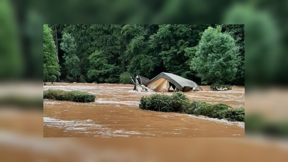 Vouwwagen in het water verdwenen: Woudsendster in getroffen Duits gebied