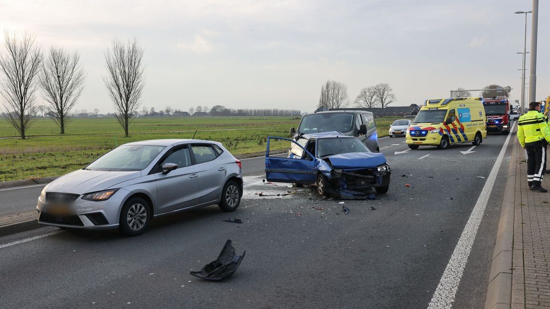 Ravage op rijbaan N50 door aanrijding