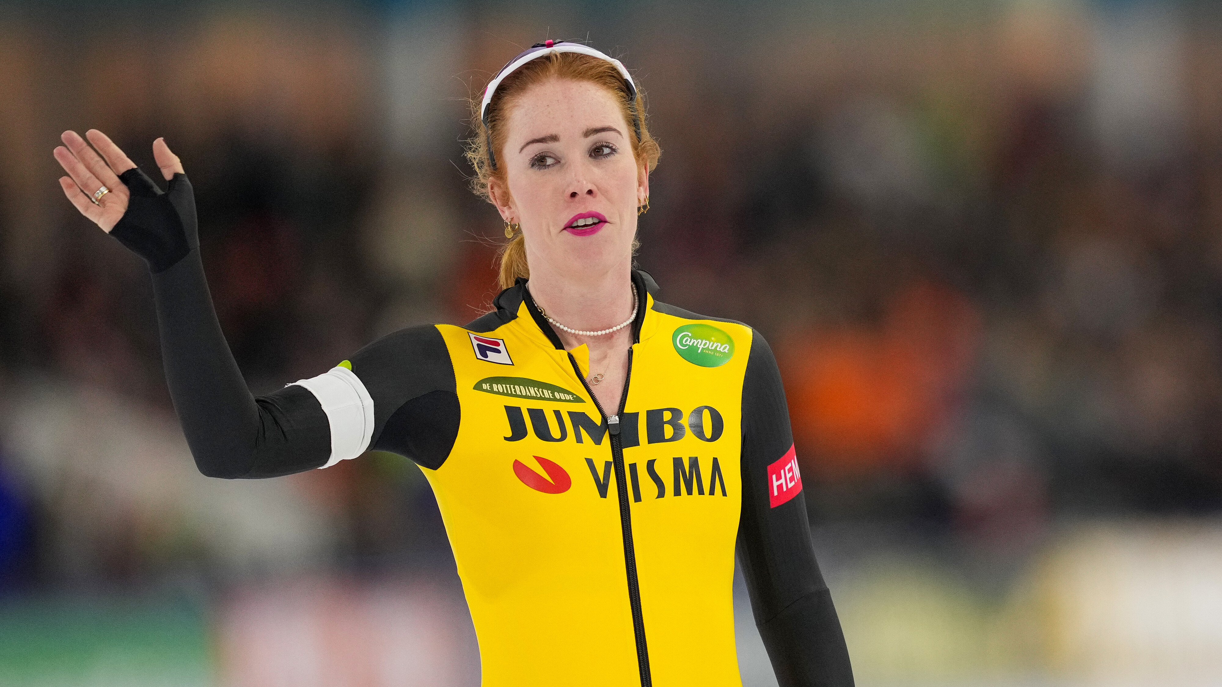 Antoinette Rijpma-de Jong noch yn it giel fan har âlde team