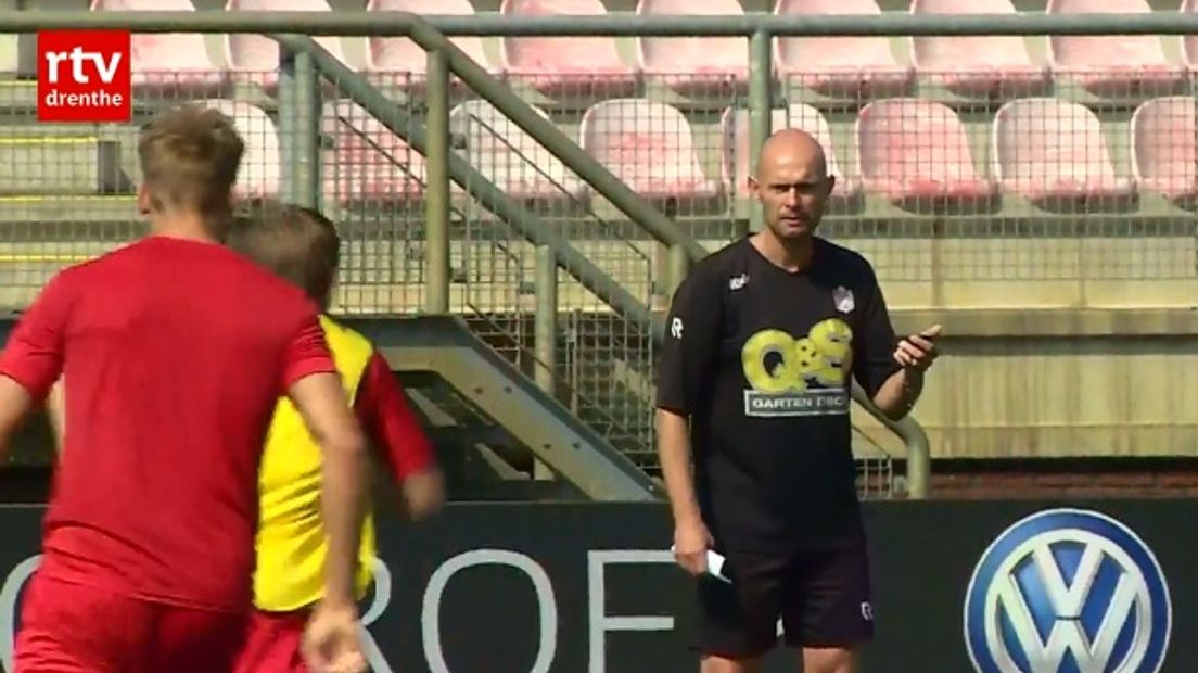 Marcel Keizer nog als trainer van FC Emmen (Rechten: archief RTV Drenthe)