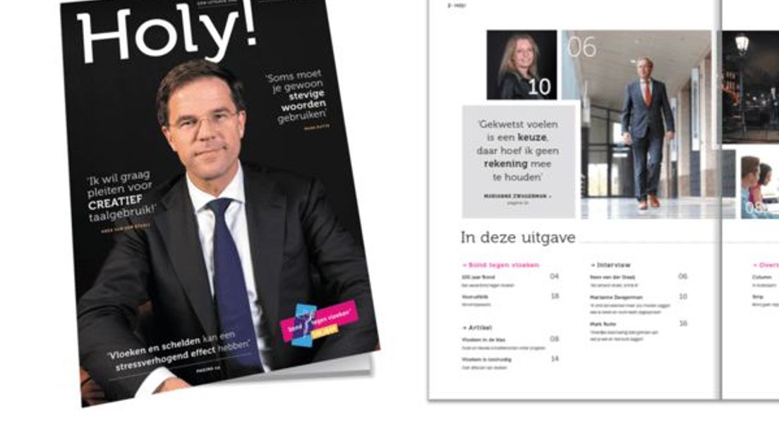 De Bond tegen vloeken deelt vanochtend de glossy Holy! uit op station Arnhem Centraal. De bond bestaat 100 jaar en om daar bij stil te staan worden respect, beschaving en fatsoenlijk taalgebruik nog eens extra onder de aandacht gebracht.