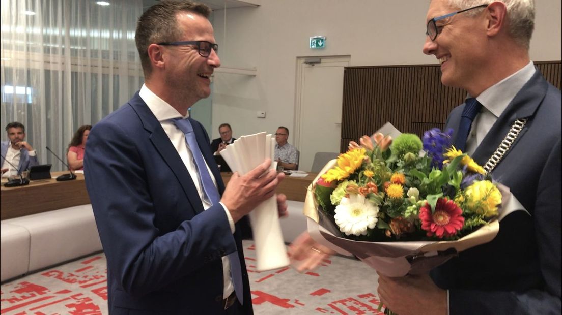 Roald Leemrijse, die deze zomer als wethouder van Assen vertrok, krijgt ondanks een nieuwe baan ook nog wachtgeld (Rechten: RTV Drenthe / Margriet Benak)